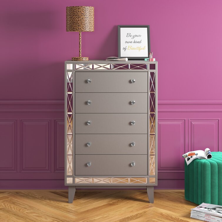 Larissa 7 Drawer Dresser with Mirror Etta Avenue Teen