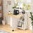 Folding Dining Table With Drawers and Cabinets-470981296