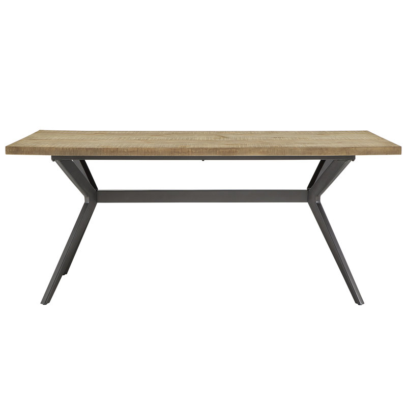 Table de salle à manger en bois massif de pin Etna, Pin clair