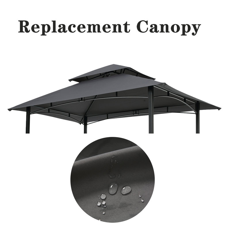 Auvent de remplacement pour abri de jardin, Gris