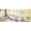 Structure de lit simple en bois, blanc-745186538-745186539