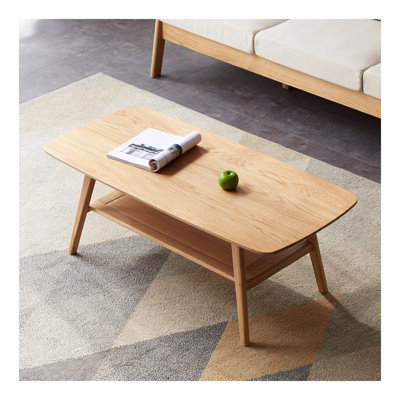 Table basse avec plateau central 100% bois massif