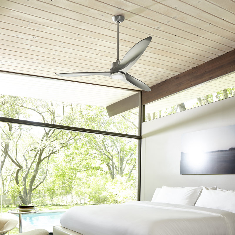 Mollie 60'' Ceiling Fan, Satin Nickel