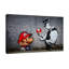 Mario's Mushroom by Banksy - Wrapped Canvas Print-1866940437