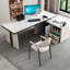 Table basse / bureau de direction léger en L léger avec plateau en pierre frittée-115712435