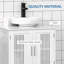 Under Sink Bathroom Cabinet with U-Shape & Adjustable Shelf