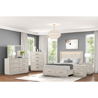 Ensemble de chambre à coucher 6 pièces Upham