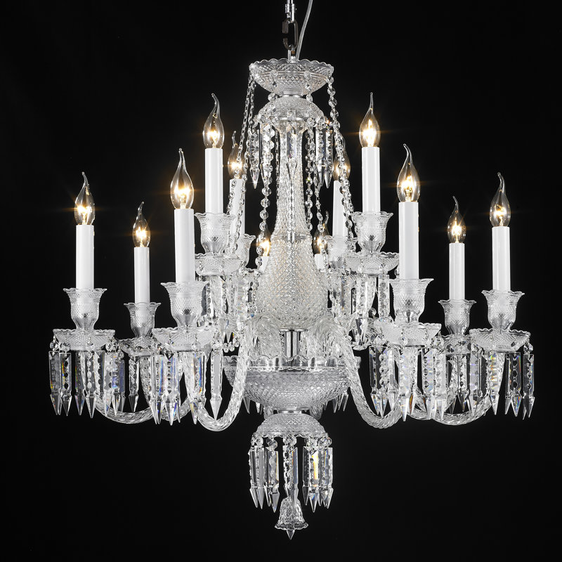 12 - Light Candle Style Empire Chandelier