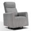 Fauteuil d'appoint pivotant en velours côtelé de luxe moderne de 26,77 po de large Hulbard-1981790889