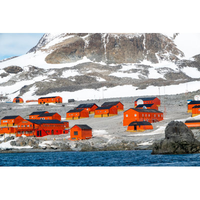 Scenic View Of The Antarctic Peninsula (Science Station Esperanza) by BDphoto - No Frame Print on Canvas