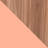 Beekman 67.32" H x 17.51" W Mid-Century Modern 5-Shelf Narrow Bookcase Cabinet in Brown and Pink-1252694091