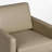 Modern Upholstered Cream Faux Leather Square Swivel Armchair with Matel Base-1904768635