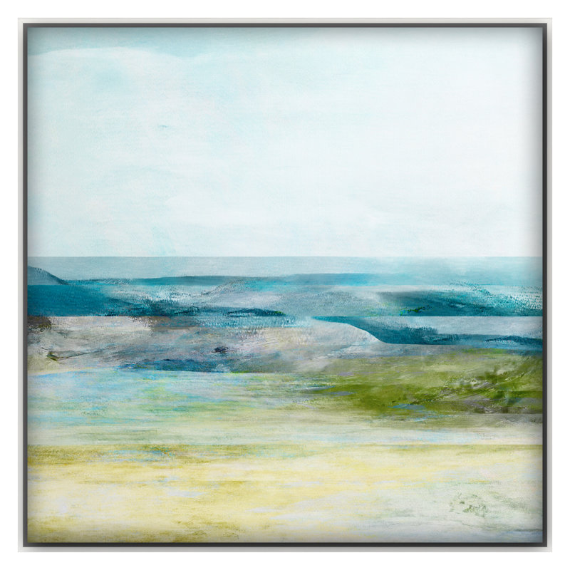 «Cool Tides» par Dubois, Lori, H 26 po x l 26 po, Blanc
