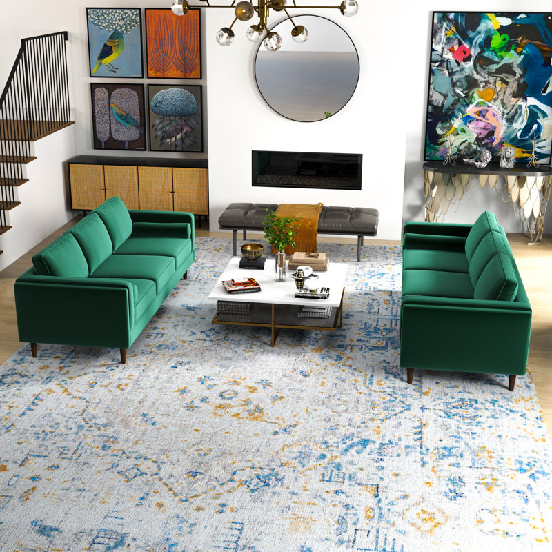 2 - Piece Velvet Living Room Set