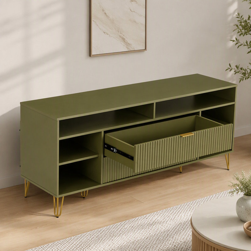 Meuble télé en vert olive, Olive Green