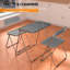 Ensemble de table pliante et chaises en acrylique transparent pour la salle à manger, le bureau et le camping-109264357