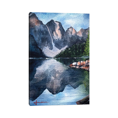 Mountain Reflection by Liam Kumawat - Wrapped Canvas Print