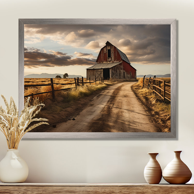 Bentlei Barns Rustic Charm II - Barns Wall Art, 30" H x 40" W x 1.5" D, Wrapped Canvas