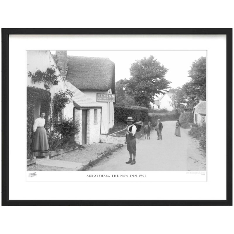 Abbotsham, The New Inn 1906 - Single Picture Frame Print, 45cm H x 60cm W x 2.3cm D