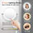 Tabit Metal Round LED Lighted Magnifying Wall Mounted Bathroom Vanity Makeup Mirror, Plug-In-1248768790