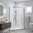 Capri 36 In. W X 36 In. D X 79 In. H Neo Angle Brushed Nickel Shower Kit
