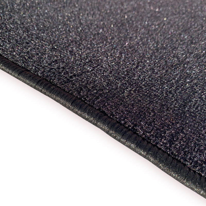 Halstad Tufted Black Area Rug, Runner 2'7'' x 48'