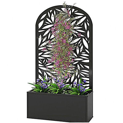 Lit de jardin surélevé courbé, jardinière généreuse, jardinière polyvalente