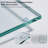 54"W X 76" H Double Sliding Frameless Shower Door With 5/16"(8mm) Clear Tempered Glass-129113654