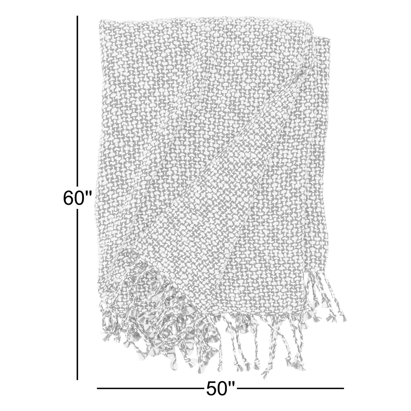 McKellen Cotton Throw Blanket, Fawn