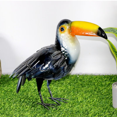 Statue de jardin d'extérieur toucan 15 po de hauteur