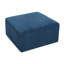 Repose-pieds rembourré carré, bleu marine-2133038887