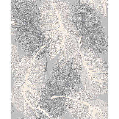 Gustafson Feather 33' L x 20.5" W Wallpaper Roll