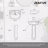 Modern U-Shape White Pedestal Bathroom Sink With Overflow