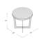 Table de bout Jackson Cross Legs-13085850