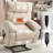 Heat Massage Dual Motor Infinite Position Up To 350 Lbs Large Electric Power Lift Recliners With Hidden Cup Holders, Power-Remote, Medium-Firm And Heavy Duty-770075345