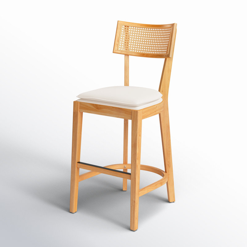 Tabouret Tarrington, Naturel, Tabouret de comptoir (siège d'une hauteur de 26,6