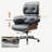 Leather Adjustable Height Swivel Computer Chair