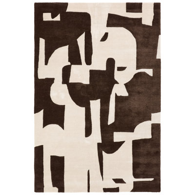 Tapis brun et crème Noverre ANT04