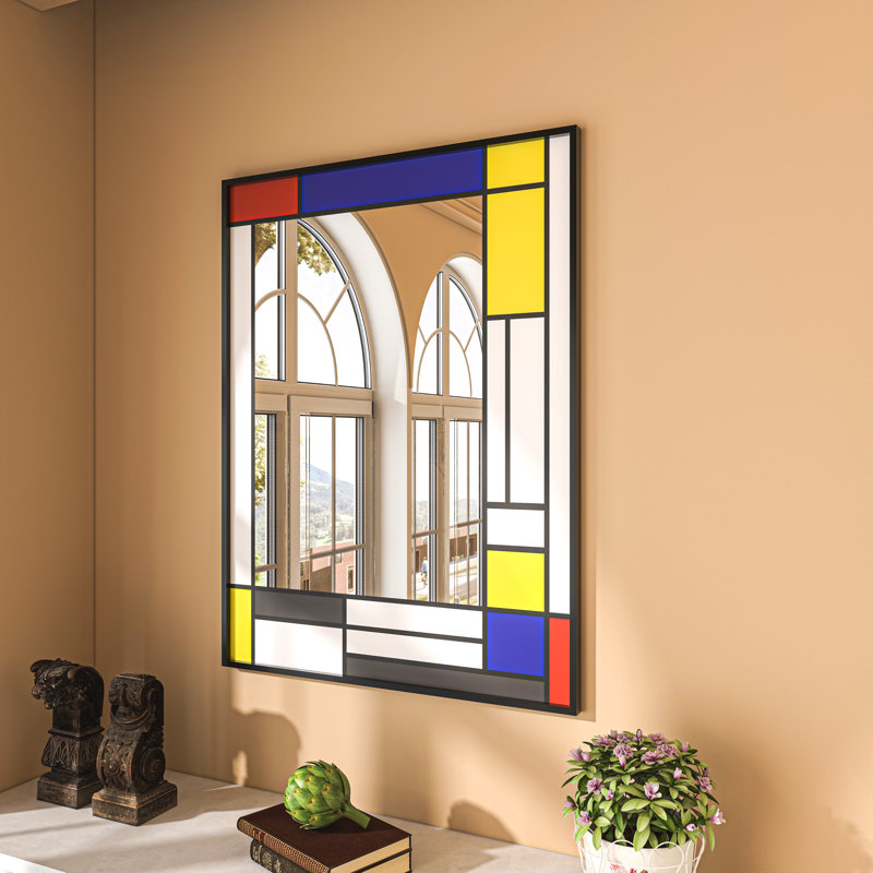Miroir de salle de bain mural 24 po x H 32 po, 32 po x 24 po, Noir