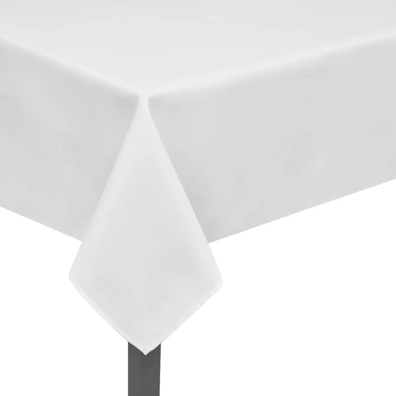 Tablecloth, 130cm W x 170cm L, White