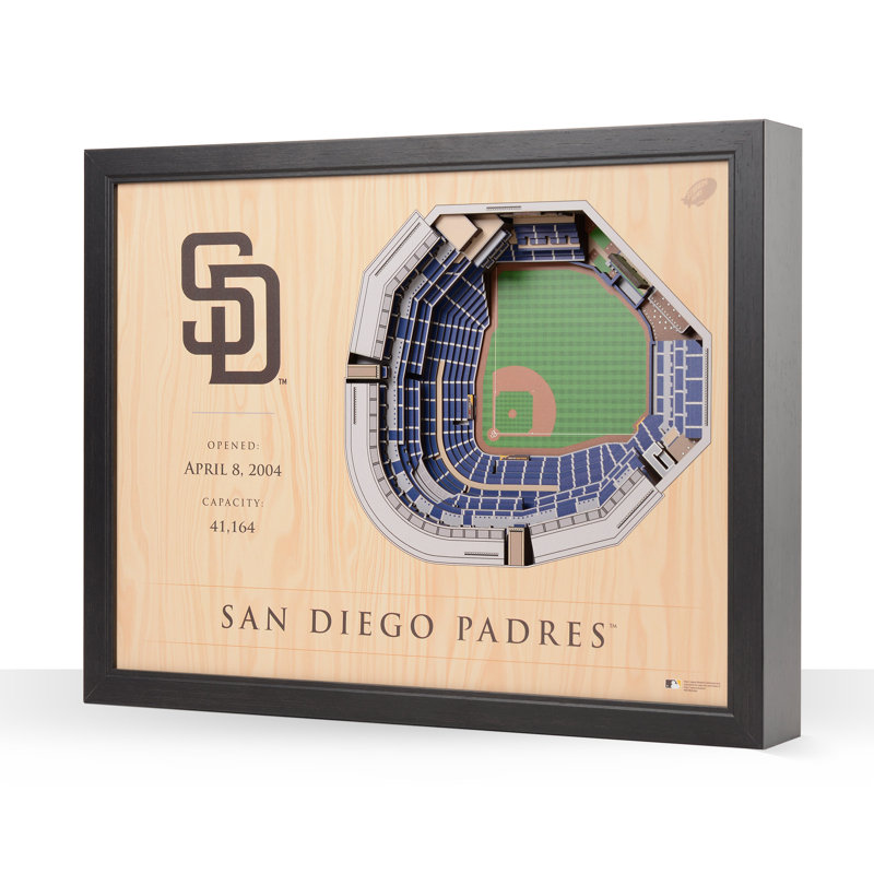 MLB 25-Layer StadiumViews 3D Wall Art, San Diego Padres