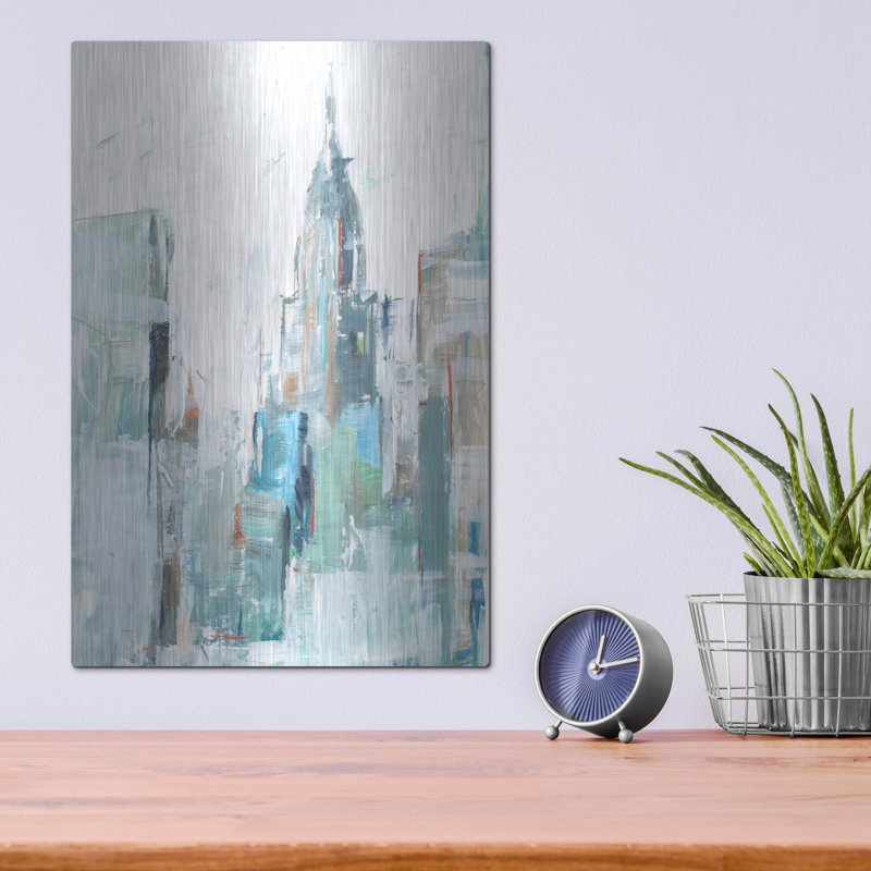 Latitude Run® 'Brilliant City Study 2' by Ethan Harper Metal Wall Art, 16" x 24", 16" H x 12" W