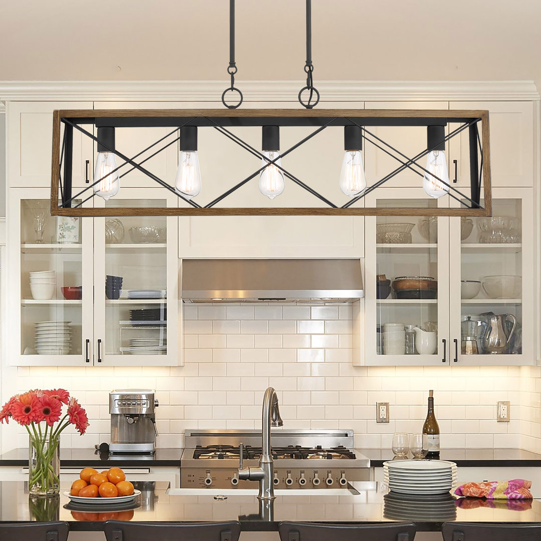 Evys Dimmable Kitchen Island Square / Rectangle Chandelier Sand & Stable™ 