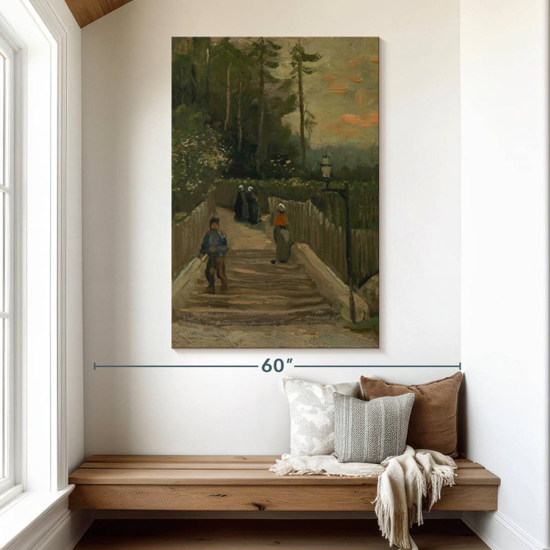 Chemin à Montmartre, H 51 po x l 34 po