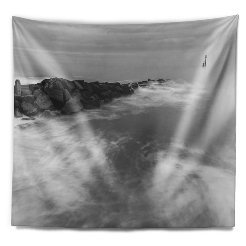 Tapisserie sur les roches laiteuses, H 68 po x l 80 po