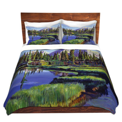 Ensembles de housse de couette DiaNoche en microfibre par David Lloyd Glover - Fishermans Lake Reflections