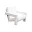Primitive Modern Outdoor Teak Adirondack Lounge Chair