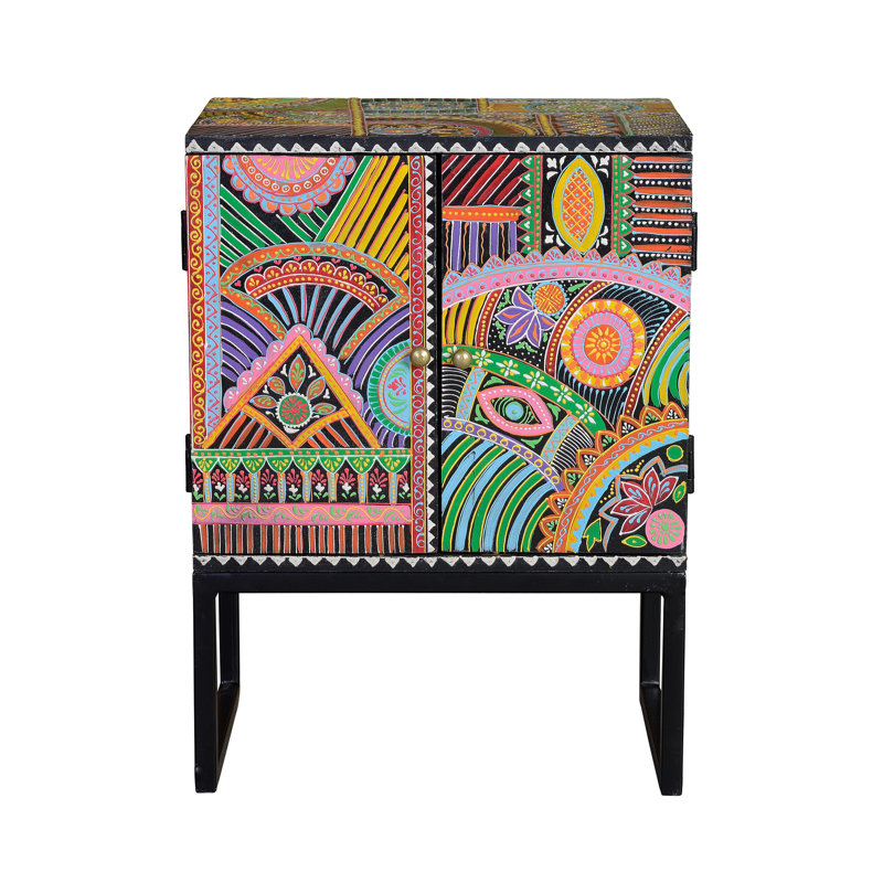 Federico 43cm W Solid Wood Bedside Table