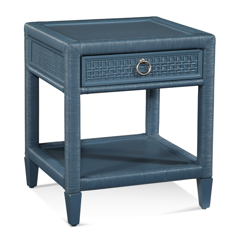 Monterey 1 - Drawer Nightstand, No, Ocean, Satin Nickel