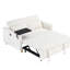 Velours côtelé beige avec lit, plateau de table mobile et 2 sièges pour soirées cinéma, divertissement de 105,79 lb-1771229732